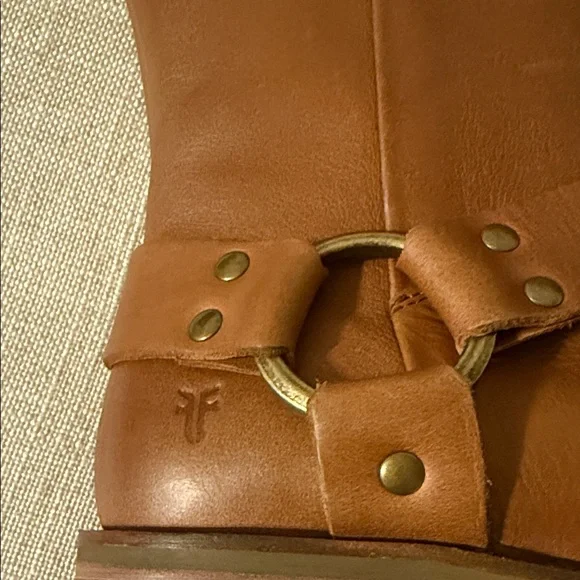 Frye Brown Leather Ankle Boots - Picture 2 of 8